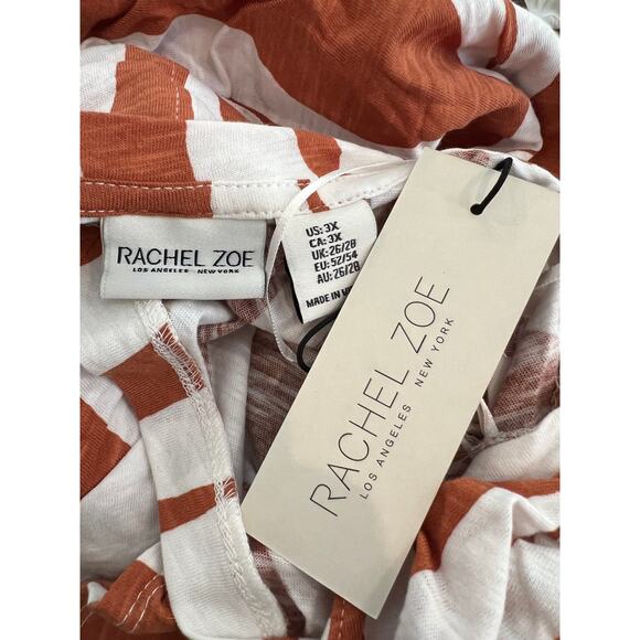 Rachel Zoe Zebra Animal Print Casual Short Sleeve Top Plus Size 3X - Picture 5 of 6